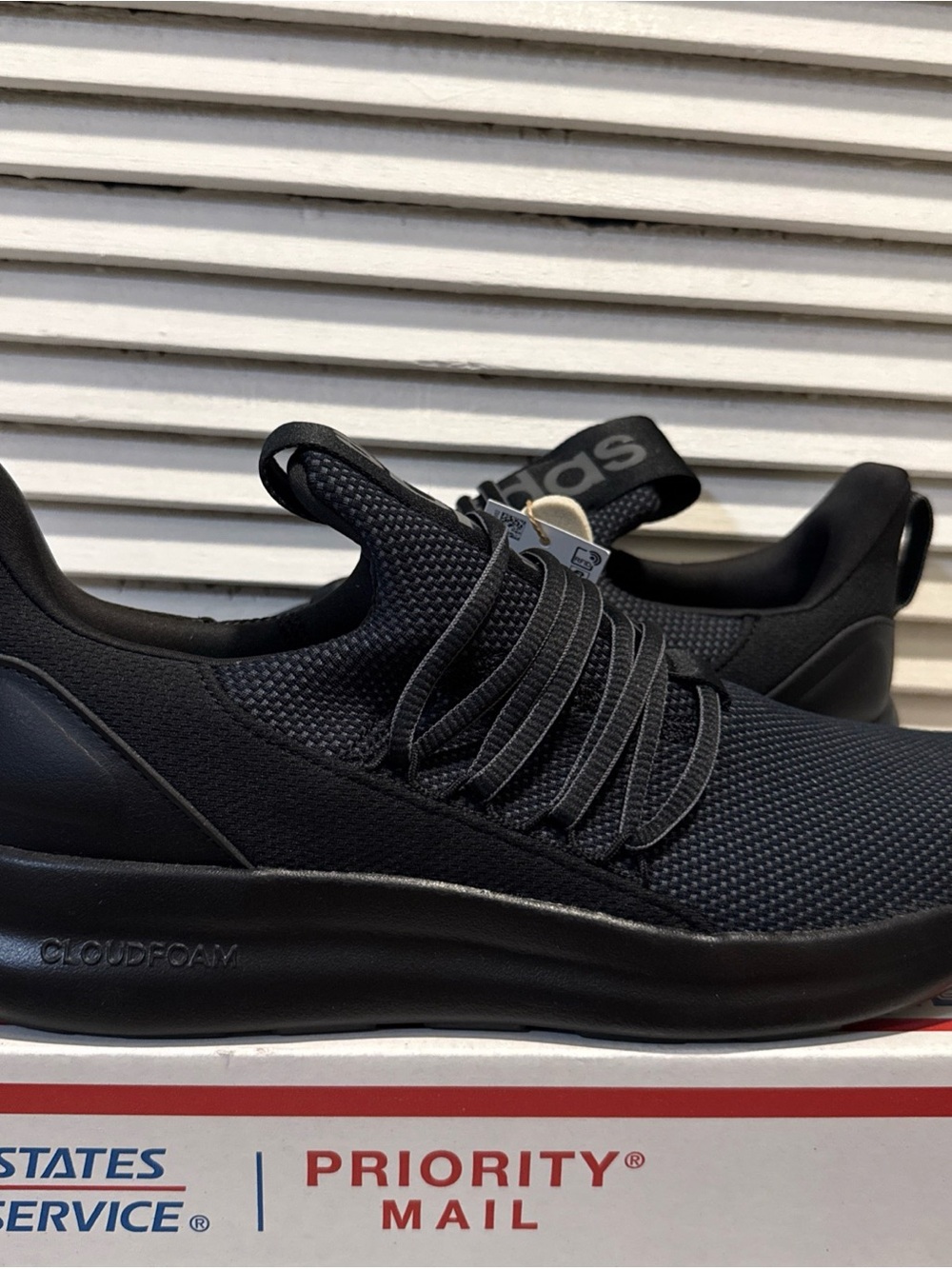 New Adidas Lite Racer Adapt 7.0 Slip-On Mesh Shoes Black Men’s Size 11 IE6327